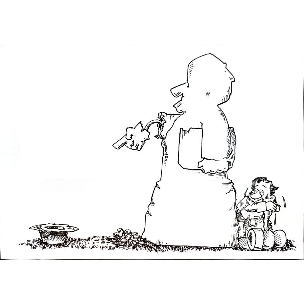 Xiao Cheng Sen 29x21cm Orijinal Karikatür BOD04278