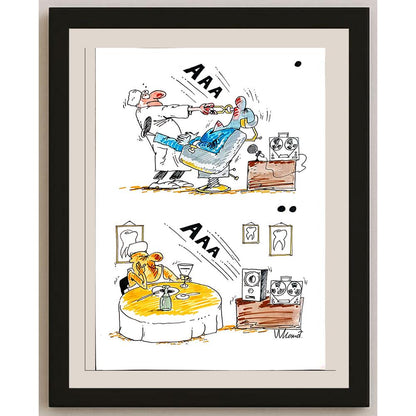 Valery Momot 29x21cm Orijinal Karikatür BOD04283