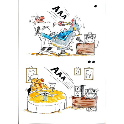 Valery Momot 29x21cm Orijinal Karikatür BOD04283