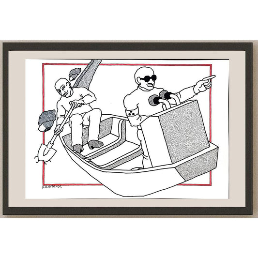 Predrag Srbljanin 29x21cm Orijinal Karikatür BOD04288