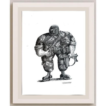 Vladimir Kazanevsky 23x20cm Orijinal Karikatür BOD04293