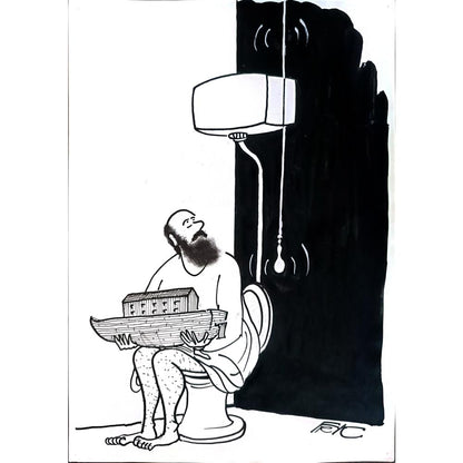 Frantisek Kratochvil 29x21cm Orijinal Karikatür BOD04294