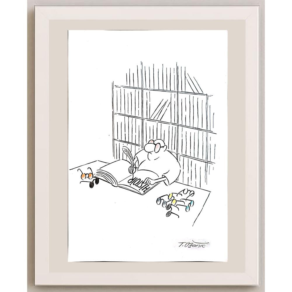 Tomislav Ozanic 29x21cm Orijinal Karikatür BOD04297