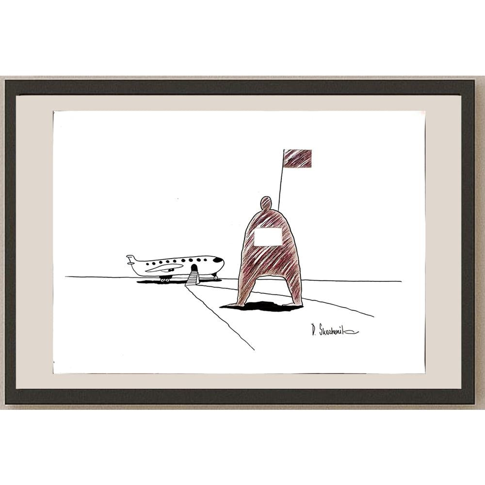 Dmitriy Skazhenik 29x21cm Orijinal Karikatür BOD04300