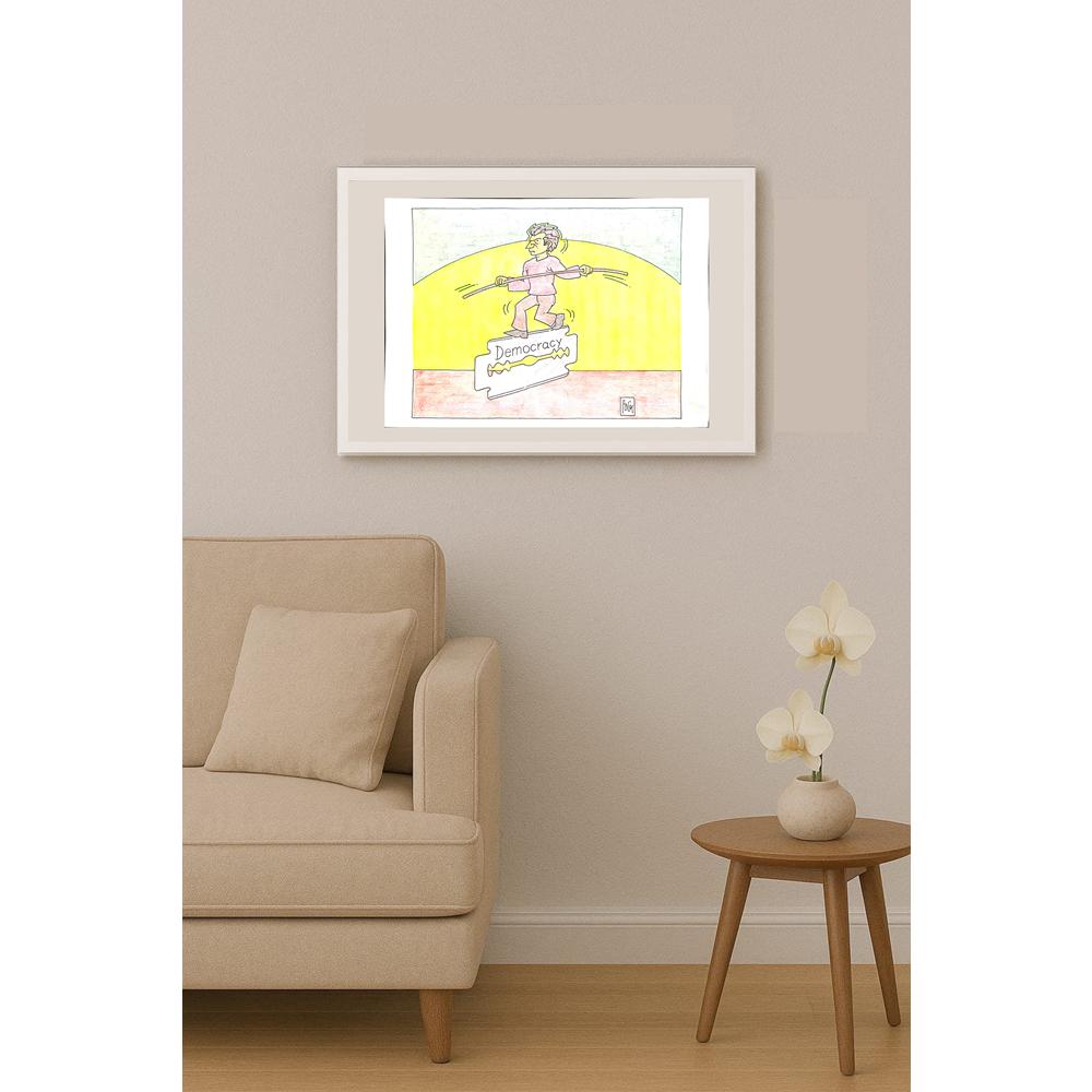 Bozidar Vucelic 29x21cm Orijinal Karikatür BOD04301