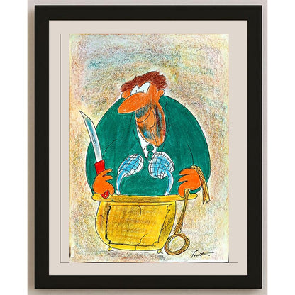 Bartis Silviu 29x21cm Orijinal Karikatür BOD04302