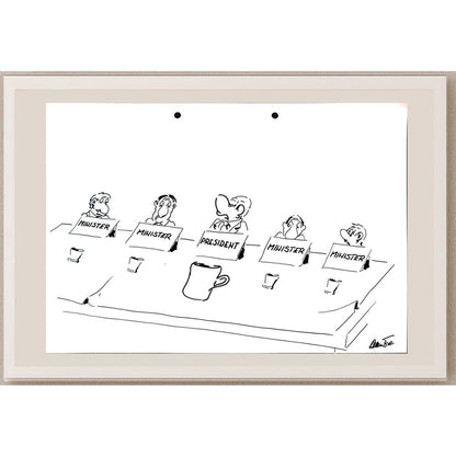 Branko Prehuzic 29x21cm Orijinal Karikatür BOD04304