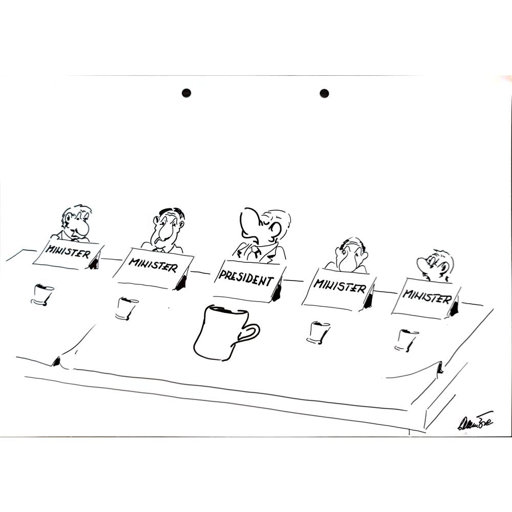 Branko Prehuzic 29x21cm Orijinal Karikatür BOD04304