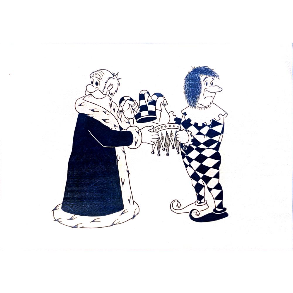 Vansovich Tamara 29x21cm Orijinal Karikatür BOD04305