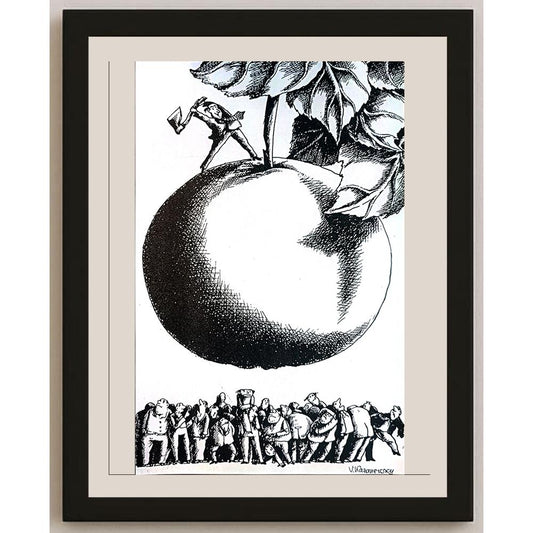 Vladimir Kazanevsky 23x20cm Orijinal Karikatür BOD04306