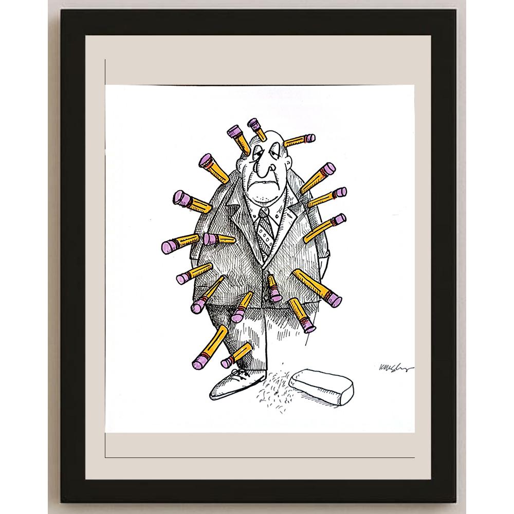 Kathleen Mcsherry 23x20cm Orijinal Karikatür BOD04307