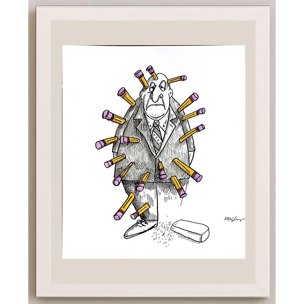 Kathleen Mcsherry 23x20cm Orijinal Karikatür BOD04307