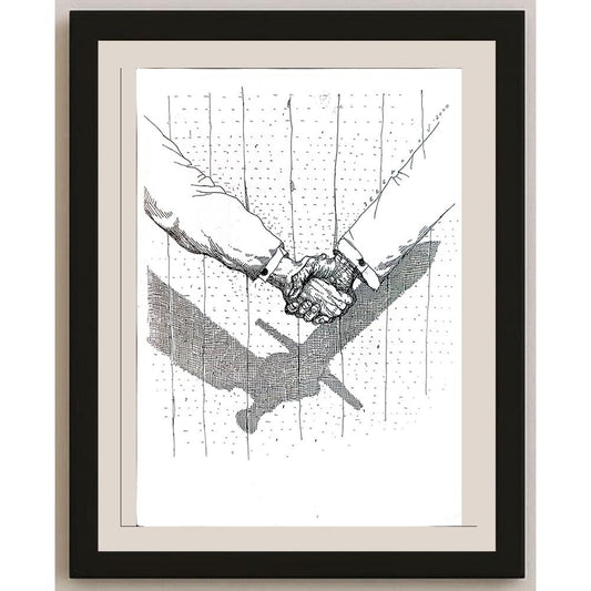 Oleg Dergatchov 29x21cm Orijinal Karikatür BOD04309