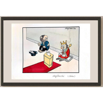 Hong Shun Hai 29x21cm Orijinal Karikatür BOD04310