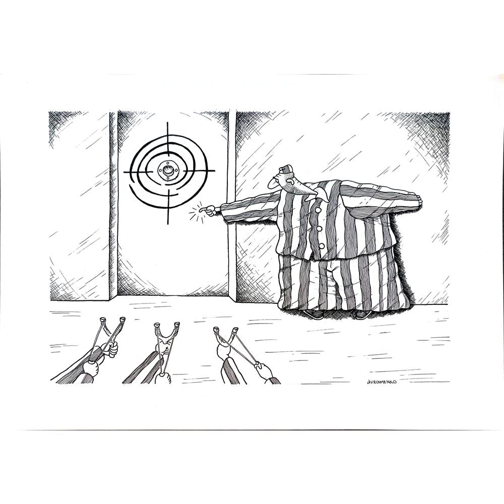 Alexander Avramenko 29x21cm Orijinal Karikatür BOD04311