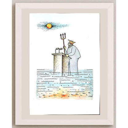 Vladimiras Beresniovas 29x21cm Orijinal Karikatür BOD04314