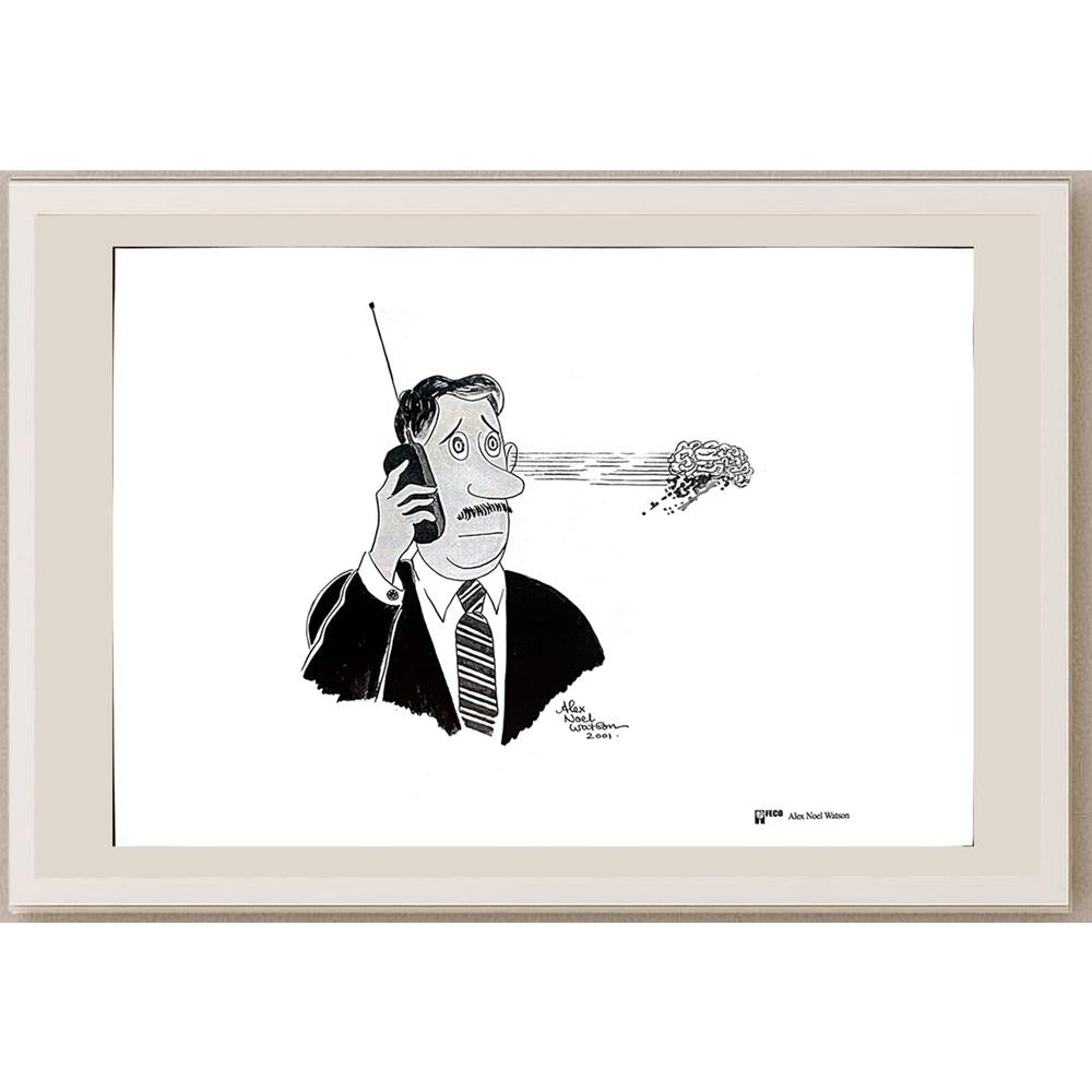 Alex Noel Watson 29x21cm Orijinal Karikatür BOD04318