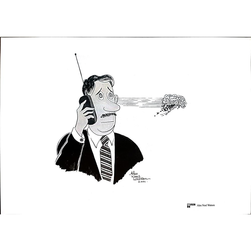 Alex Noel Watson 29x21cm Orijinal Karikatür BOD04318