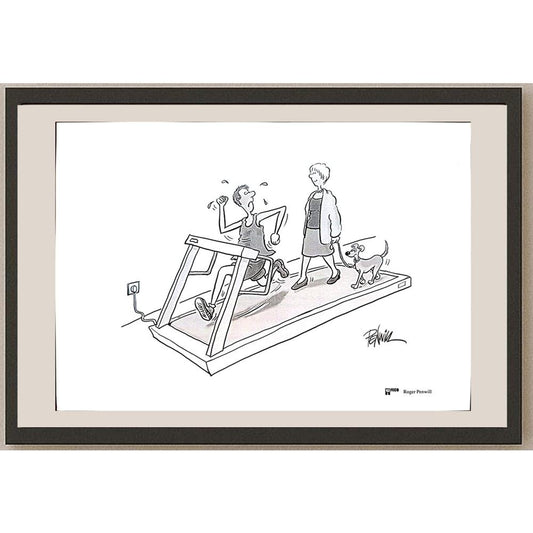 Roger Penwill 50x35cm Orijinal Karikatür BOD04319