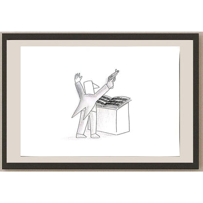 Lubica Konkova 29x21cm Orijinal Karikatür BOD04320