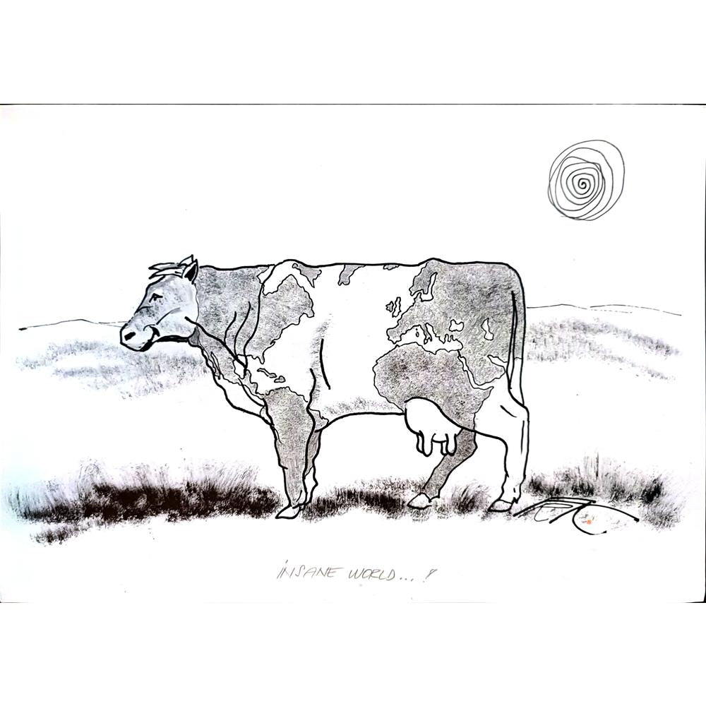 Frantisek Kratochvil 29x21cm Orijinal Karikatür BOD04323