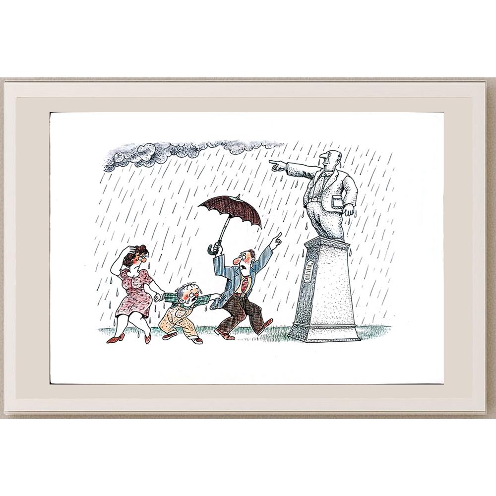 Feng Hui Cang 29x21cm Orijinal Karikatür BOD04327