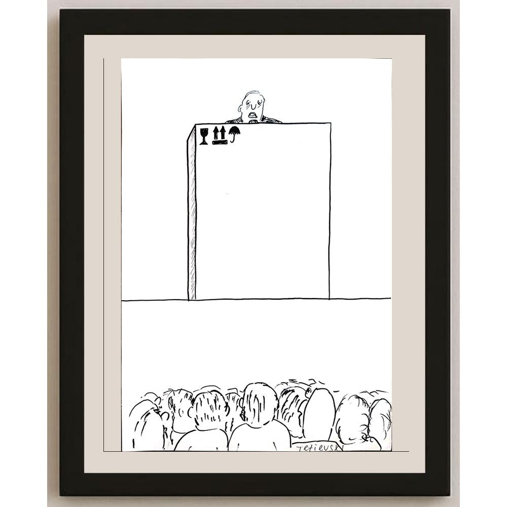 Michael Tetievski 29x21cm Orijinal Karikatür BOD04329