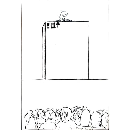 Michael Tetievski 29x21cm Orijinal Karikatür BOD04329