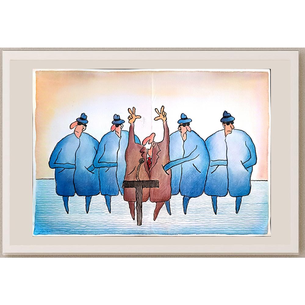 Xu Xiao 29x21cm Orijinal Karikatür BOD04331