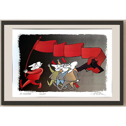 Horia Crisan 29x21cm Orijinal Karikatür BOD04333