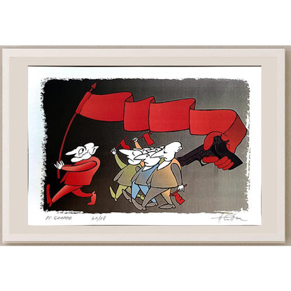 Horia Crisan 29x21cm Orijinal Karikatür BOD04333