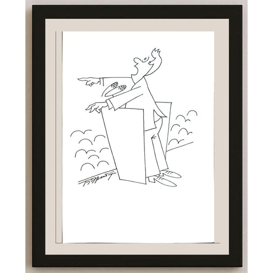 Boris Erenburg 29x21cm Orijinal Karikatür BOD04343