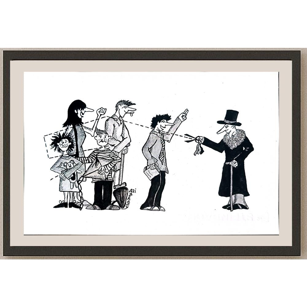 Ali Aghaeyi 25x16cm Orijinal Karikatür BOD04347