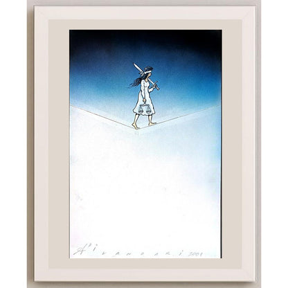Ali Divandari 29x21cm Orijinal Karikatür BOD04353