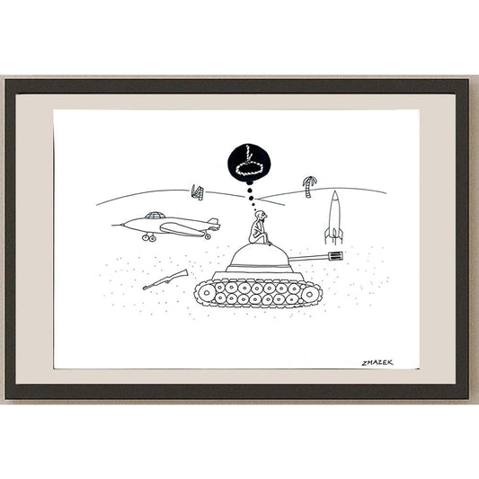 Stanko Zmazek 29x21cm Orijinal Karikatür BOD04355