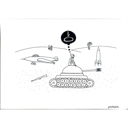 Stanko Zmazek 29x21cm Orijinal Karikatür BOD04355