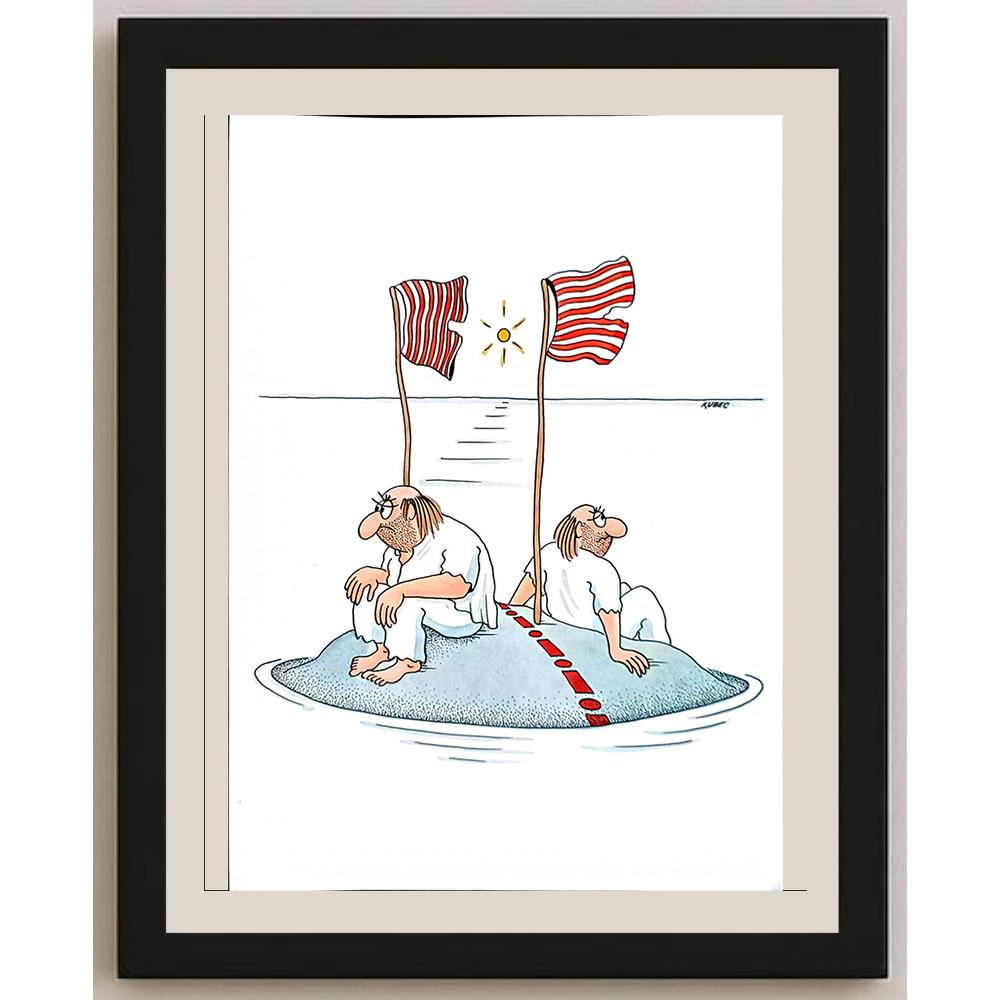 Roman Kubec 29x21cm Orijinal Karikatür BOD04360