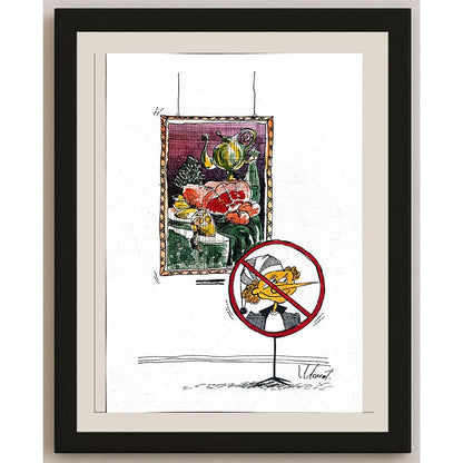 Valery Momot 29x21cm Orijinal Karikatür BOD04362