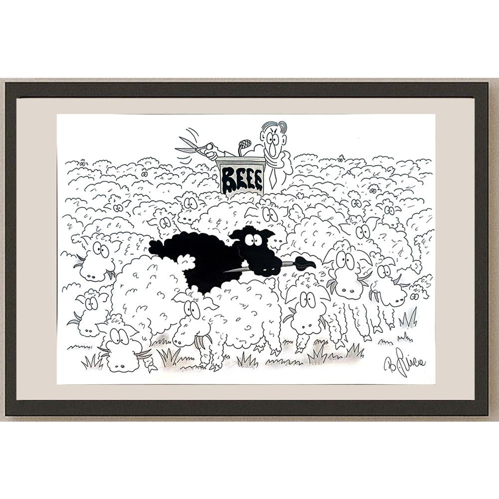 Bojan Grlica 29x21cm Orijinal Karikatür BOD04363