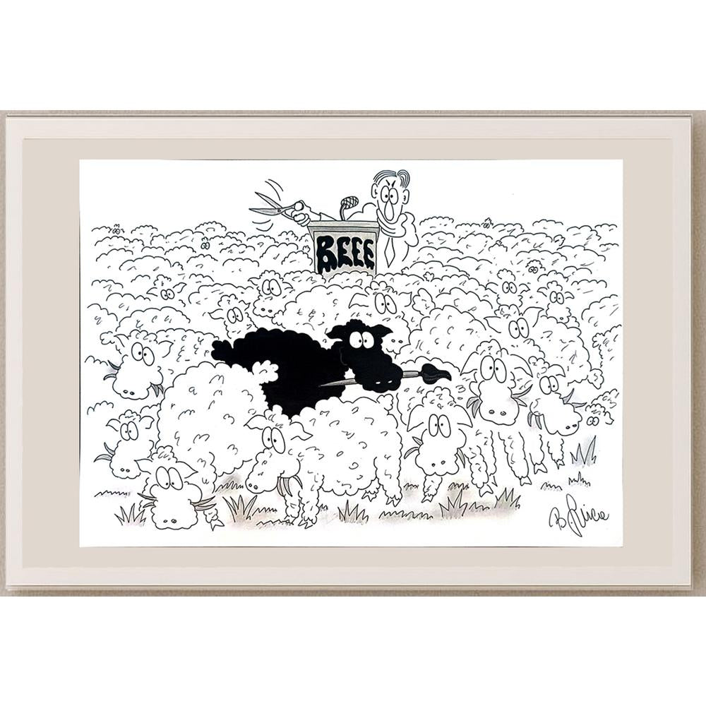 Bojan Grlica 29x21cm Orijinal Karikatür BOD04363