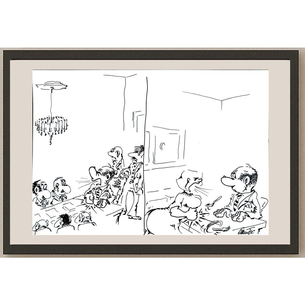 Branko Prehuzic 29x21cm Orijinal Karikatür BOD04366
