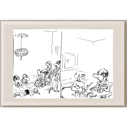 Branko Prehuzic 29x21cm Orijinal Karikatür BOD04366