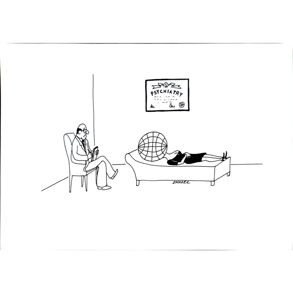 Stanko Zmazek 29x21cm Orijinal Karikatür BOD04367