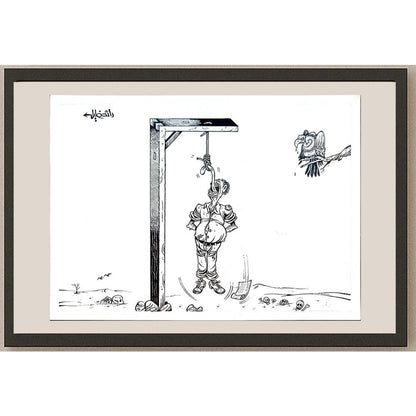 Raed Khalil 26x20cm Orijinal Karikatür BOD04368