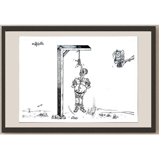 Raed Khalil 26x20cm Orijinal Karikatür BOD04368