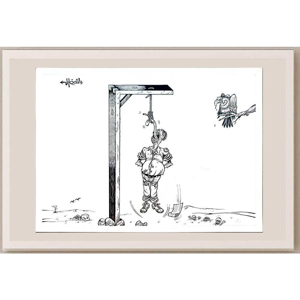 Raed Khalil 26x20cm Orijinal Karikatür BOD04368