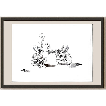 Raed Khalil 26x20cm Orijinal Karikatür BOD04370