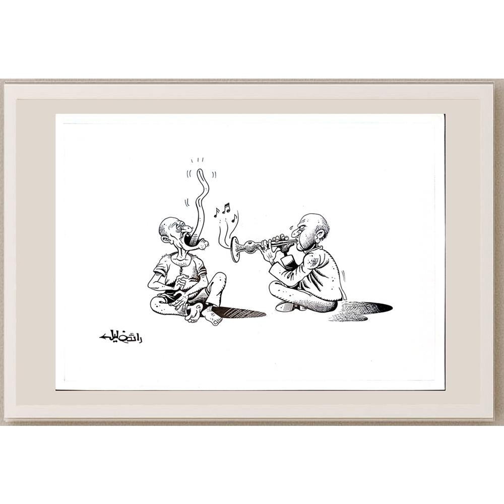 Raed Khalil 26x20cm Orijinal Karikatür BOD04370