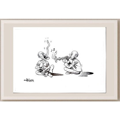 Raed Khalil 26x20cm Orijinal Karikatür BOD04370