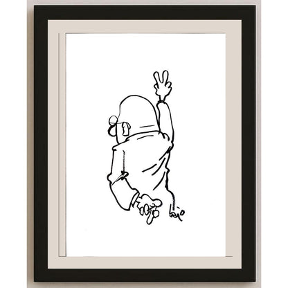 Bart Van Der Kraan 29x21cm Orijinal Karikatür BOD04372